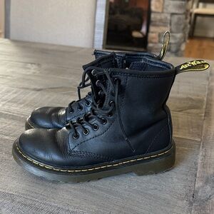 Dr. Martens Black Kids Boots